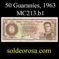 Billetes 1963 -15- Colm�n - 50 Guaran�es