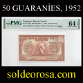 Billetes 1952 4- 50 Guaranies